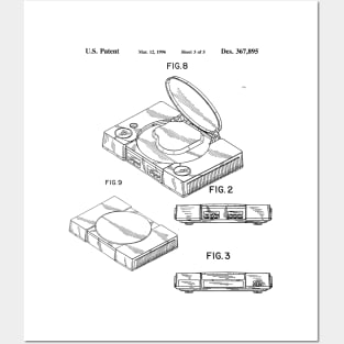 Playstation 1 Patent Posters and Art